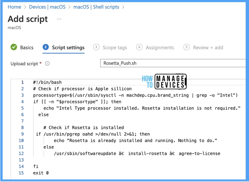 Install Rosetta 2 on Apple Silicon MacBooks using Intune - Fig. 4